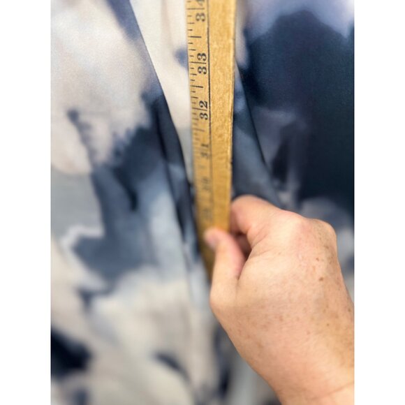 H&M Tie-Dye Elastic Waist Satin Pants With Side Pockets Size Large - Picture 5 of 9